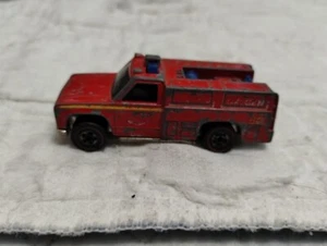 Vintage 1974 Hot Wheels Redline - Emergency Unit 50 Red Fire Truck - Picture 1 of 6