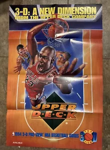 1993 1994 Michael Jordan Upper Deck Basketball 3D Pro View Poster 22 x 34 Promo - Picture 1 of 10