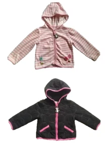 LOT OF 2 Girls Gymboree brand Full-Zip Hoodies Jacket  size 4/4T - Picture 1 of 9