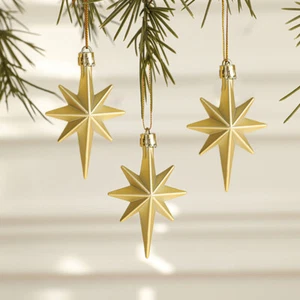 12Pc Xmas String Hanging Star Christmas Party Decoration Christmas Tree Ornament - Picture 1 of 20