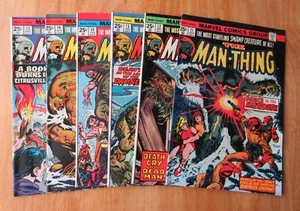Lot of *6* MAN-THING (1974-75/1st Series): #11, 12, 13, 16, 17 (FN++), 14 (VF) - Picture 1 of 8