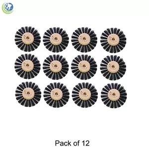 12 X Dental Laboratory Lathe Round Bristles Polishing Brush B4 Wood Center - Picture 1 of 10