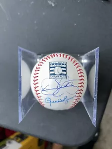 Autógrafo Dennis Eckersley Rollie Fingers firmado por el Salón de la Fama béisbol Oakland A - Imagen 1 de 5