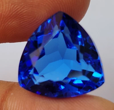 AAA+ Blue Tanzanite 13.50 Ct. Trillion Cut Loose Gemstone Gift for Women/Her - Image 1 of 4
