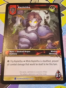 Kayleitha World of Warcraft TCG Heroes Azeroth Oversized Card #11 - Picture 1 of 2