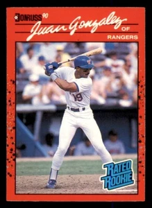 1990 Donruss Rated Rookie #33 Juan Gonzalez RC - Picture 1 of 2