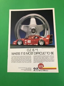 FERRARI F40 F 40 O.Z. WHEELS ORIGINAL VINTAGE PRINT AD PRINTED ADVERTISEMENT - Picture 1 of 1