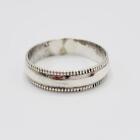 Beaded Edge Sterling Band Size 11