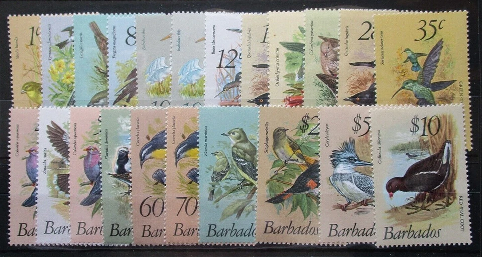 Barbados 1979 Birds Set UM. SG 622/38. — 第 1/1 张图片