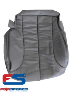 NUEVO DE LOTE ANTIGUO Mitsubishi Magna Verada XI KL KW RHF cubierta base de asiento borde en cuero gris - Imagen 1 de 2