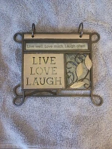 Black Distressed Metal Ring Bind Standing Photo Album - Picture 1 of 5