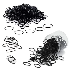 500PCS Mini Elastic Bands Thick Disposable Elastic Rubber Hair Ties for women... - Picture 1 of 6