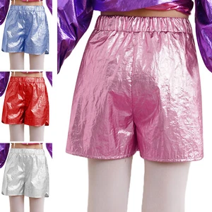 Girls Dancewear Fancy Hot Pants Athletic Shorts Play Bottoms Jazz High Waisted - Picture 1 of 56