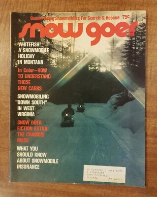 Snow Goer Magazine January 1973 Vintage Snowmobile Polaris Ski Doo Arctic Cat - Image 1 of 4