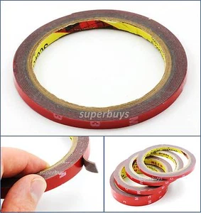 6mm 3m Super Strong Double Sided Outdoor Acrylic Foam Car Adhesive Fixing Tape - Picture 1 of 4