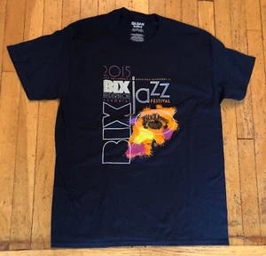 2015 Bix Beiderbecke Memorial Jazz Festival Tshirt Size L - Picture 1 of 2