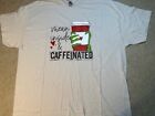 Mean Inside & Caffeinated Grinch Christmas Holiday Graphic Tee T-shirt 2XL NEW