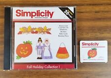 Simplicity Embroidery Designs Memory Card Fall Holiday Collection 1 SMC07