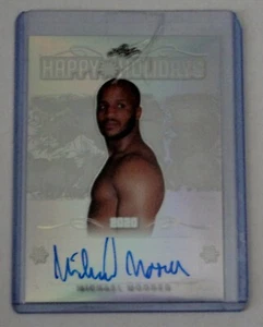 Michael Moorer Happy Holidays Autogramm 2020 Leaf /50 Boxkarte - Bild 1 von 2