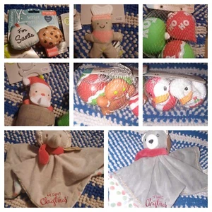 Infantino Babys 1st Christmas Chimes (2) Reindeer + Snowman ~ Stocking Stuffers - Picture 1 of 13