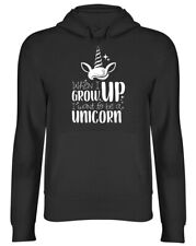 Kiedy dorosnę, chcę być damską bluzą z kapturem Unicorn Ladies Hooded Top