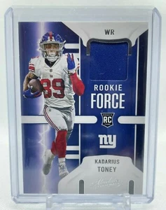 2021 Panini Absolute Rookie Force Relikt KADARIUS TONEY RC Trikot #RF-KTO Giants - Bild 1 von 2
