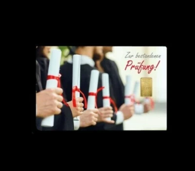 Goldbarren 1 Gramm 999.9  Gold  Zur  Prüfung  Heimerle und Meule  FineCard - Bild 1 von 4