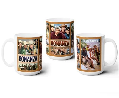 CREATIVEPLAYUSA Bonanza TV Series (1959-73) 15oz Mug Western Lorne Greene Michael Landon