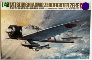TAMIYA 1/48-scale WW2 JAPANESE MITSUBISHI A6M2 ZERO FIGHTER PEARL HARBOR IJN - Picture 1 of 5