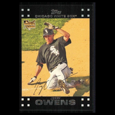 Jerry Owens Rookie #284 2007 Topps Chicago White Sox Baseball Card MLB NM - Image 1 of 3