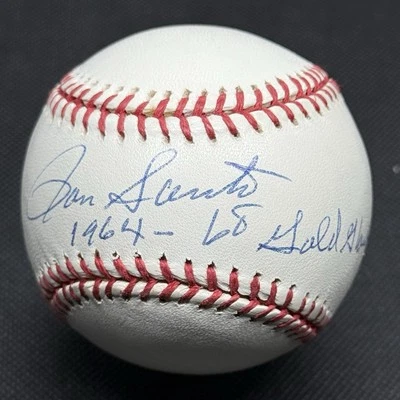 Ron Santo 1964-68 Gold Glove Signed Baseball JSA LOA Chicago Cubs HOF - Image 1 of 4