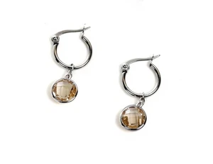 Nomination Orecchini Op-Silver In Acciaio, Argento 925 E Pietre Giallo - Foto 1 di 4