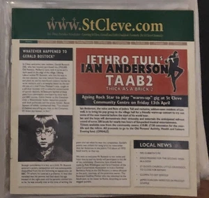 Ian Anderson / JETHRO TULL - TAAB2 - CD  in a SLEEVE PACKAGE (SEE DESCRIPTION) - Bild 1 von 4