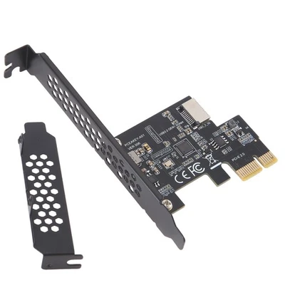 PCI-E 1X zu USB 3.2 GEN1 5 Gbps Type-E A-Key-Erweiterungskarte, Frontpanel-2086 - Bild 1 von 4