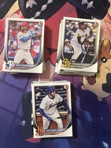 21-25’ Bowman & Topps 150 Karten Baseball Lot - Bryce Harper, Tatis Jr PACKFRISCH - Bild 1 von 1