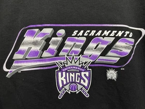 Camisa De Colección Sacramento Kings NBA Majestic Para Hombre Grande Nueva Stock Antigua Negra - Imagen 1 de 7