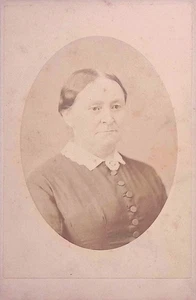 Tarjeta de gabinete retrato mujer W Smith fotógrafo Wappingers Falls NY 1890s - Imagen 1 de 2