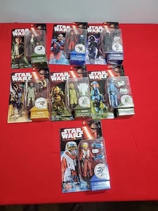 7 Star Wars Das Erwachen der Macht Figuren Han Solo, X Wing Pilot, Goss Toowers usw. - Bild 1 von 8