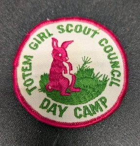 VTG Totem Girl Scout Sew On Patch - Picture 1 of 2