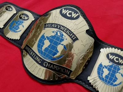 Cinturones de campeonato de lucha libre WCW de peso pesado de 2 mm para adultos réplica de cinturones Foto 1 de 4