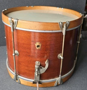 Vintage Snare Drum 40's - 50's WFL (Ludwig) 14” X 12" Mahogany - Rare & Gorgeous - Picture 1 of 14