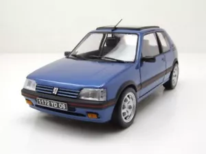 Peugeot 205 GTi 1.9 con tetto apribile 1992 miami blu modellino auto 1:18 Norev - Foto 1 di 10
