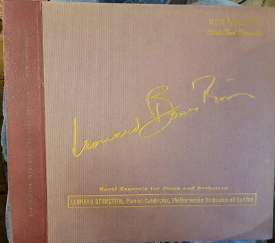 Leonard Bernstein - Ravel Concerto for Pianos & Orchestra (RARE)3 Red LPS - Image 1 of 4