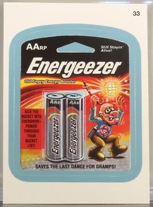 Wacky Packages Series 11 Energeezer #33 2013 azul paralelo - Imagen 1 de 2
