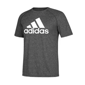 adidas Men's T-shirt Ultimate Graphic Logo Short Sleeve Tee Top Dark Grey - Picture 1 of 2