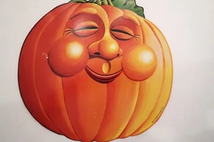 Pfeife Halloween Jack O Laterne Deko 2-seitig Kürbis Kinder '97 Happy Fun Herbst - Bild 1 von 10