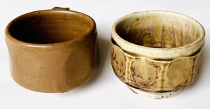 Set 2 Waguri signierte japanische Keramik Teetassen Vintage Pottery Kaffeetassen MCM JP - Bild 1 von 7