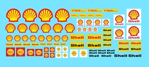 DECALS DECALS SHELL 1:32 1:24 1:43 decal engine oil gasoline racing car - Picture 1 of 3