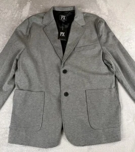 PX Premium Xpress Mens long sleeve gray 2 button blazer suit jacket size XL - Picture 1 of 8