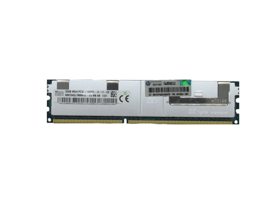 HMT84GL7MMR4A-H9 - SK Hynix 32 GB DDR3-1333 LRDIMM PC3L-10600L 4Rx4 Server RAM - Bild 1 von 1